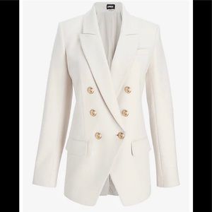 Express cream Military blazer size 8 Balmain Dupe!